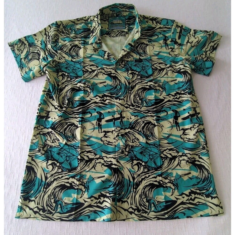 Retro Rifle"The Big Wave" Button Down Sz XL